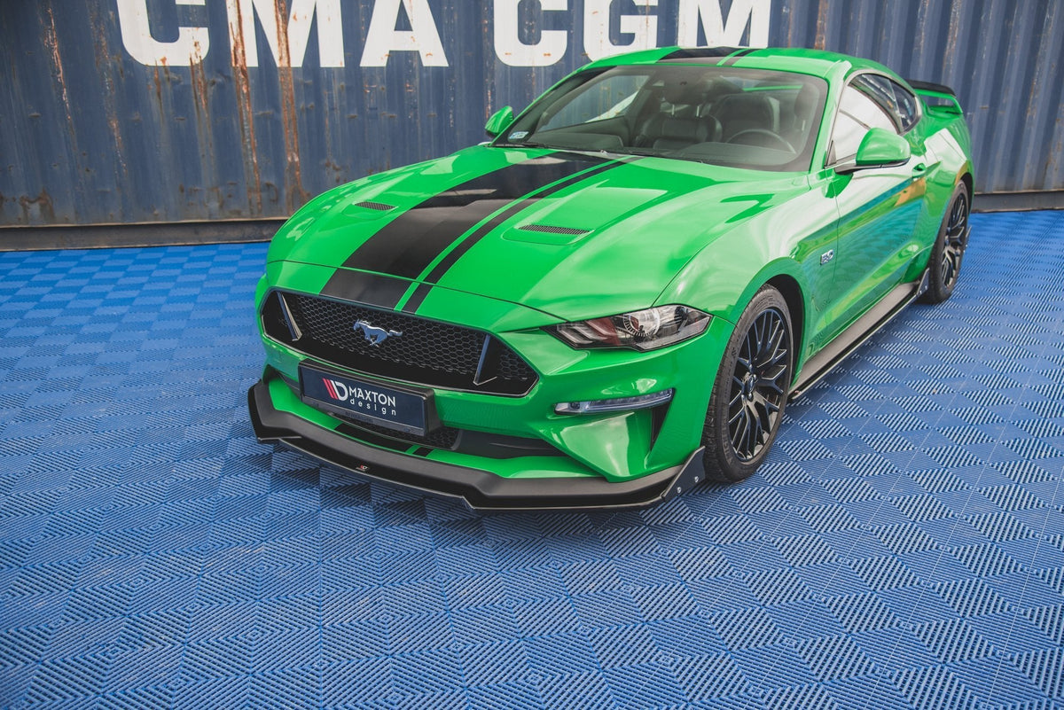 Maxton Design - Frontlippe V1 + Flaps für Ford Mustang GT Mk6 Facelift - Aerowerk.