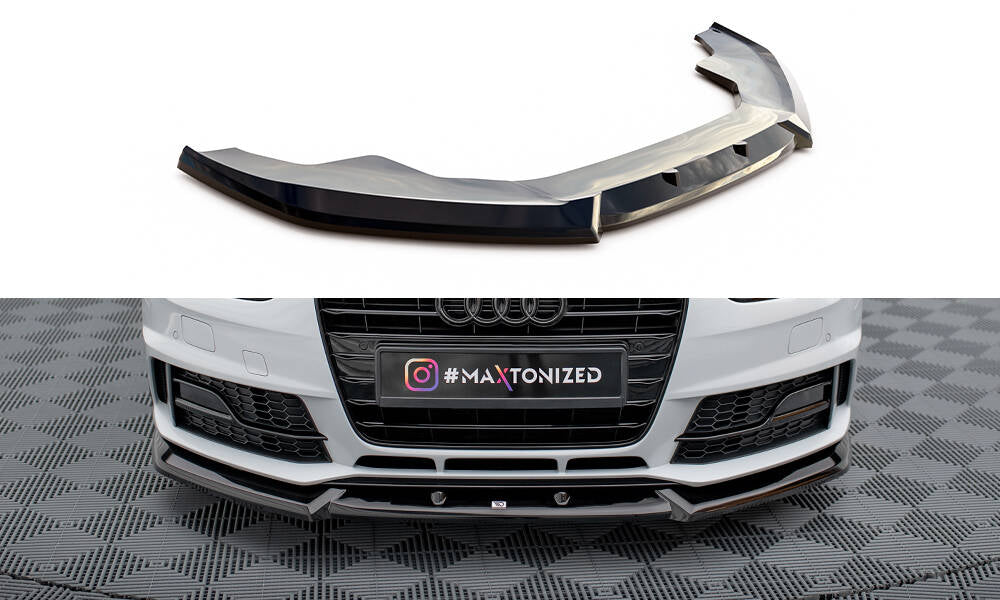 Maxton Design - Frontlippe V1 für Audi A4 Competition B8 Facelift - Aerowerk.