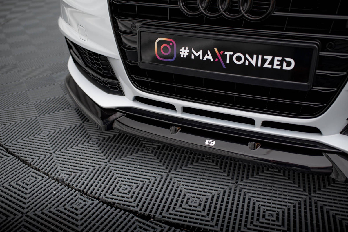 Maxton Design - Frontlippe V1 für Audi A4 Competition B8 Facelift - Aerowerk.