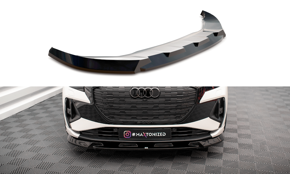 Maxton Design - Frontlippe V1 für Audi Q4 e - tron Sportback S - line Mk1 - Aerowerk.