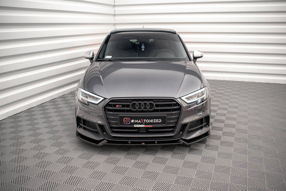 Maxton Design - Frontlippe V1 für Audi S3 / A3 S - Line Sportback 8V Facelift - Aerowerk.