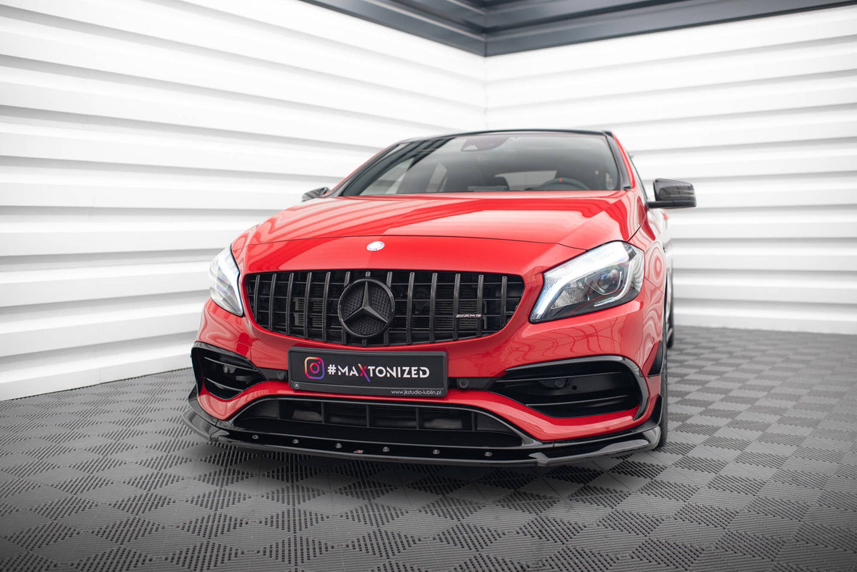 Maxton Design - Frontlippe V1 für Mercedes - Benz A45 Aero W176 Facelift - Aerowerk.