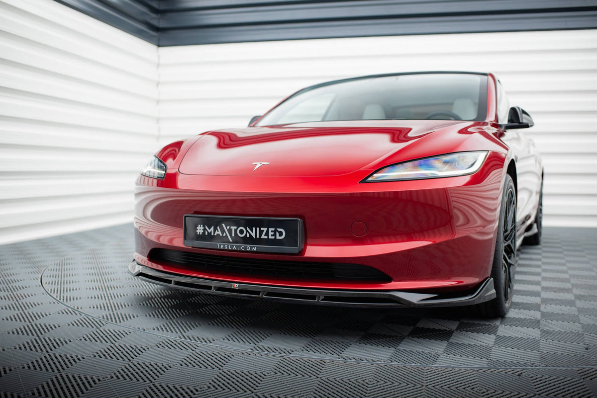 Maxton Design - Frontlippe V1 für Tesla Model 3 Project HighlandFacelift - Aerowerk.