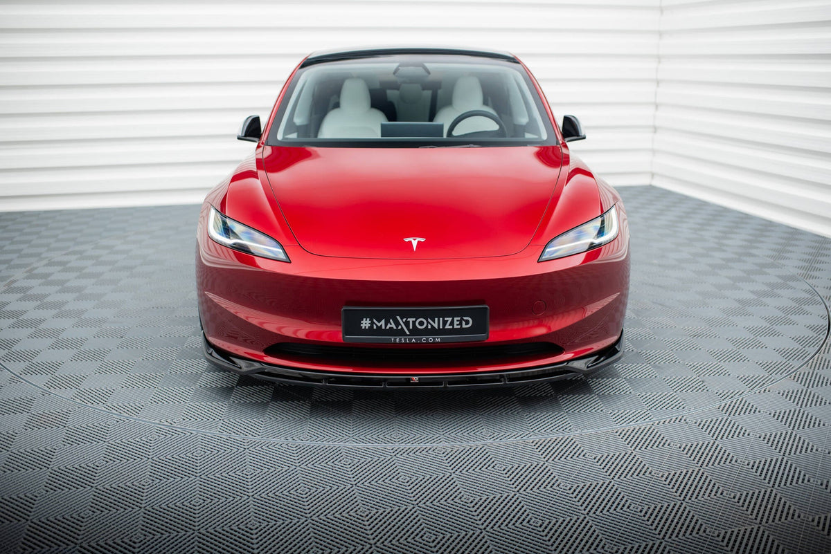 Maxton Design - Frontlippe V1 für Tesla Model 3 Project HighlandFacelift - Aerowerk.