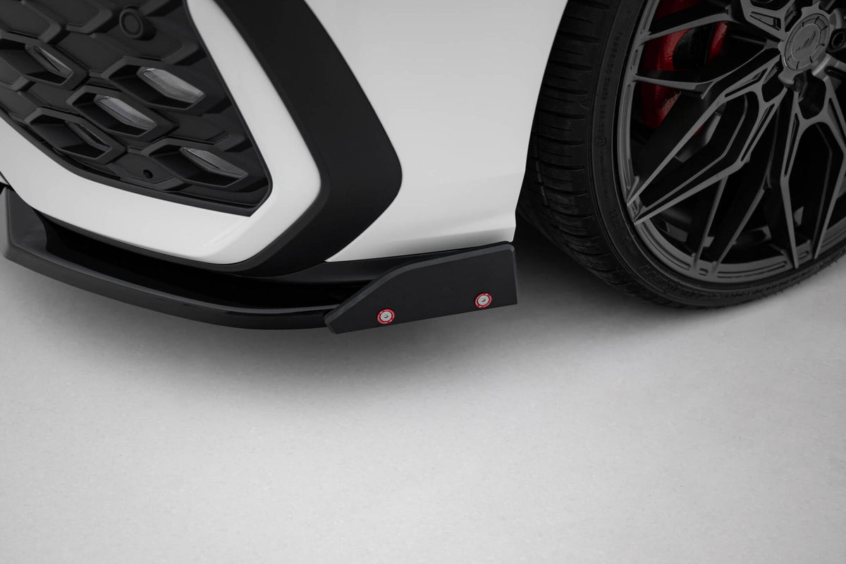 Maxton Design - Frontlippe V2 + Flaps für VW Golf GTI / GTE / R - Line Mk8 Facelift - Aerowerk.
