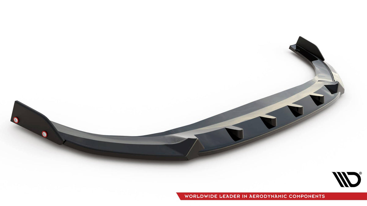 Maxton Design - Frontlippe V2 + Flaps für VW Golf GTI / GTE / R - Line Mk8 Facelift - Aerowerk.