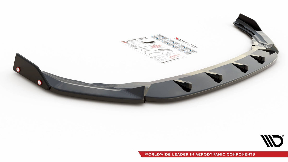Maxton Design - Frontlippe V2 + Flaps für VW Golf R Mk8 - Aerowerk.