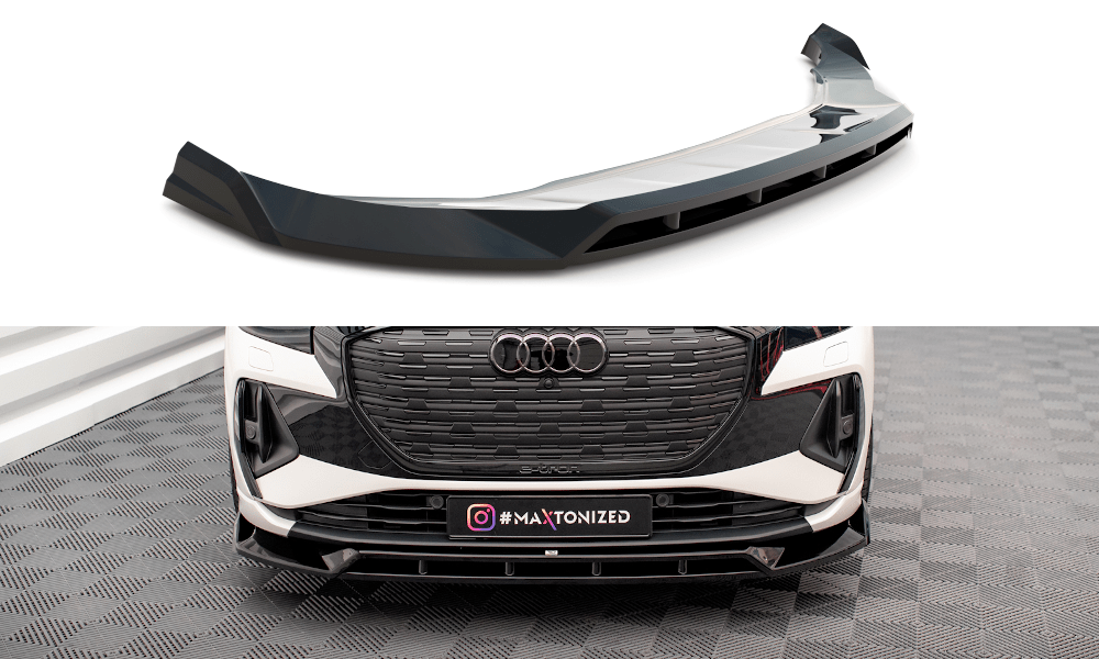 Maxton Design - Frontlippe V2 für Audi Q4 e - tron Sportback S - line Mk1 - Aerowerk.