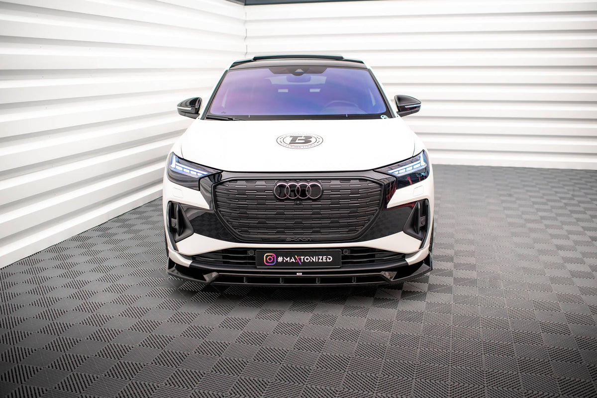 Maxton Design - Frontlippe V2 für Audi Q4 e - tron Sportback S - line Mk1 - Aerowerk.