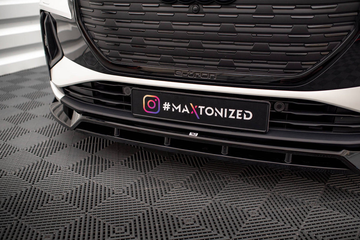 Maxton Design - Frontlippe V2 für Audi Q4 e - tron Sportback S - line Mk1 - Aerowerk.