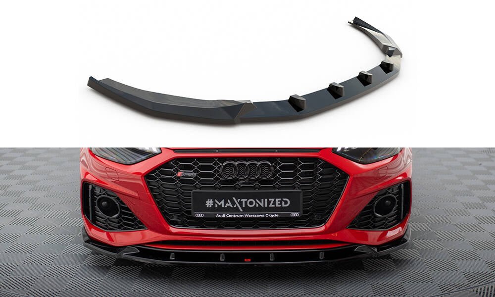 Maxton Design - Frontlippe V2 für Audi RS4 B9 Facelift - Aerowerk.