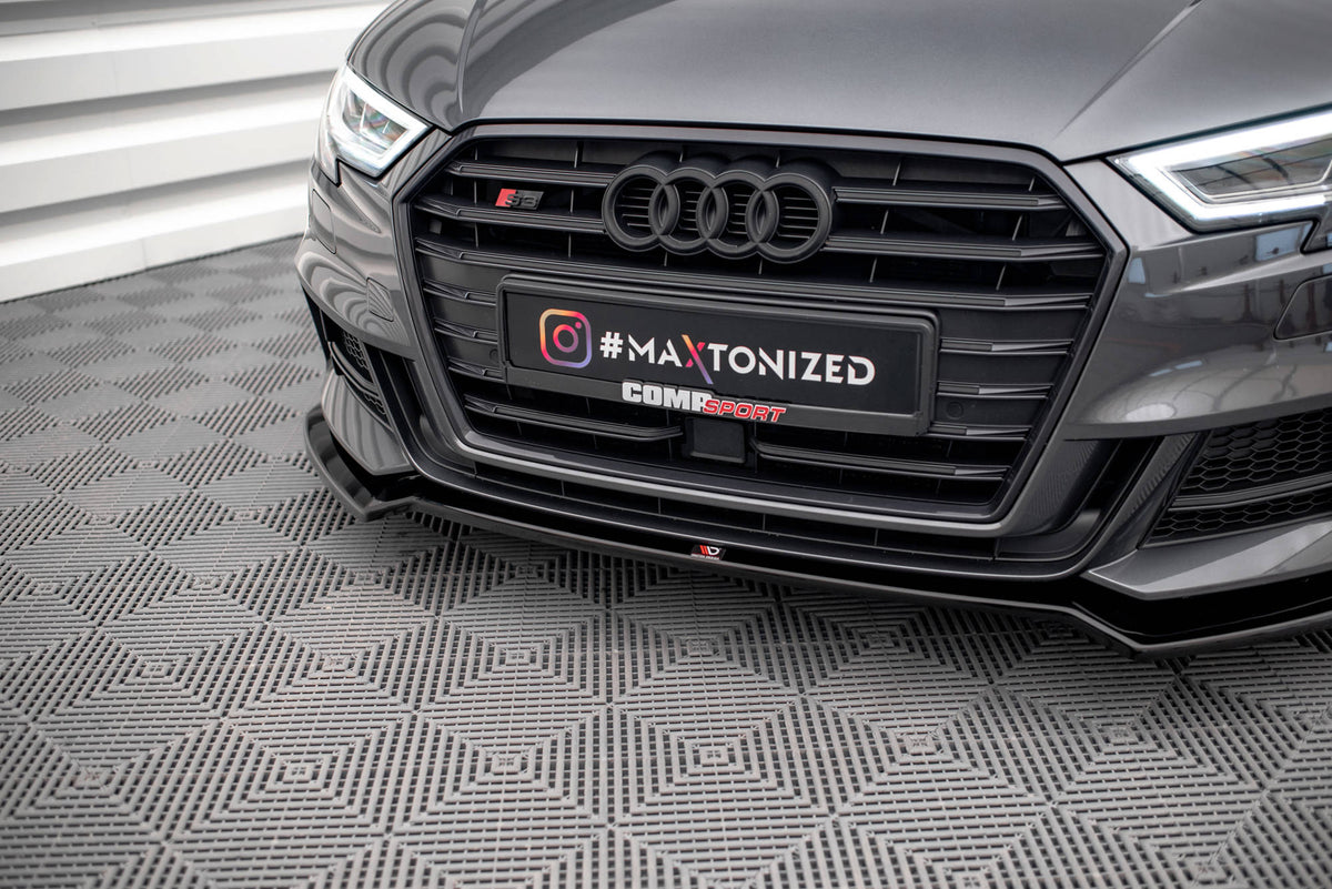Maxton Design - Frontlippe V2 für Audi S3 / A3 S - Line Sportback 8V Facelift - Aerowerk.