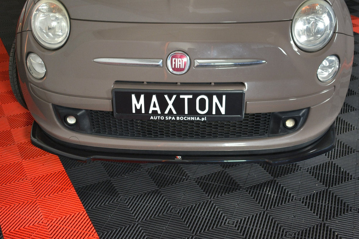 Maxton Design - Frontlippe V2 für FIAT 500 HATCHBACK vor Facelift - Aerowerk.