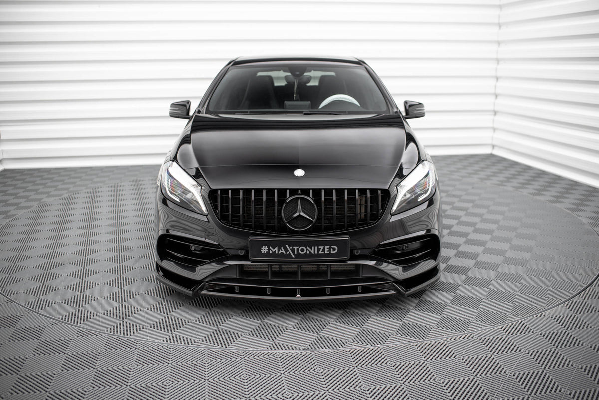 Maxton Design - Frontlippe V2 für Mercedes - Benz A AMG - Line W176 Facelift - Aerowerk.