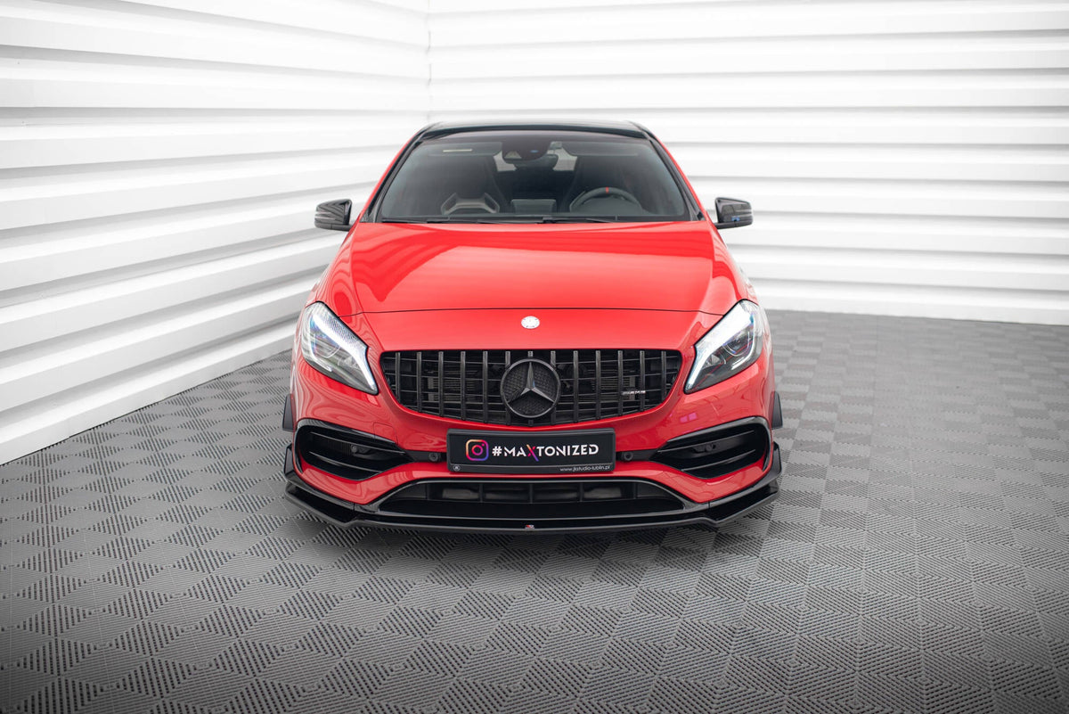 Maxton Design - Frontlippe V2 für Mercedes - Benz A45 Aero W176 Facelift - Aerowerk.