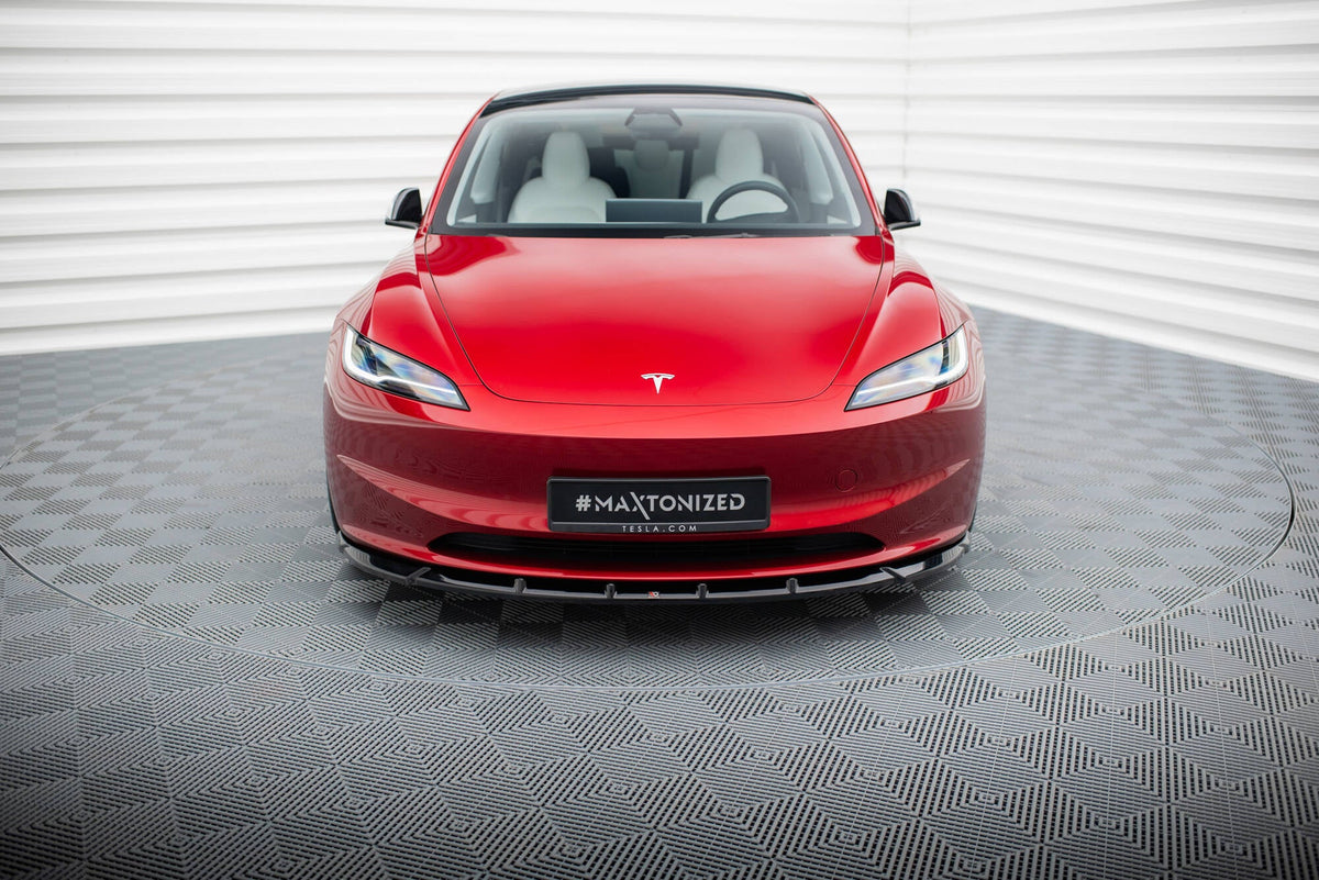 Maxton Design - Frontlippe V2 für Tesla Model 3 Project HighlandFacelift - Aerowerk.