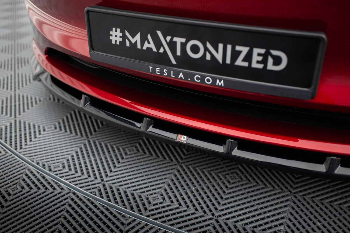 Maxton Design - Frontlippe V2 für Tesla Model 3 Project HighlandFacelift - Aerowerk.