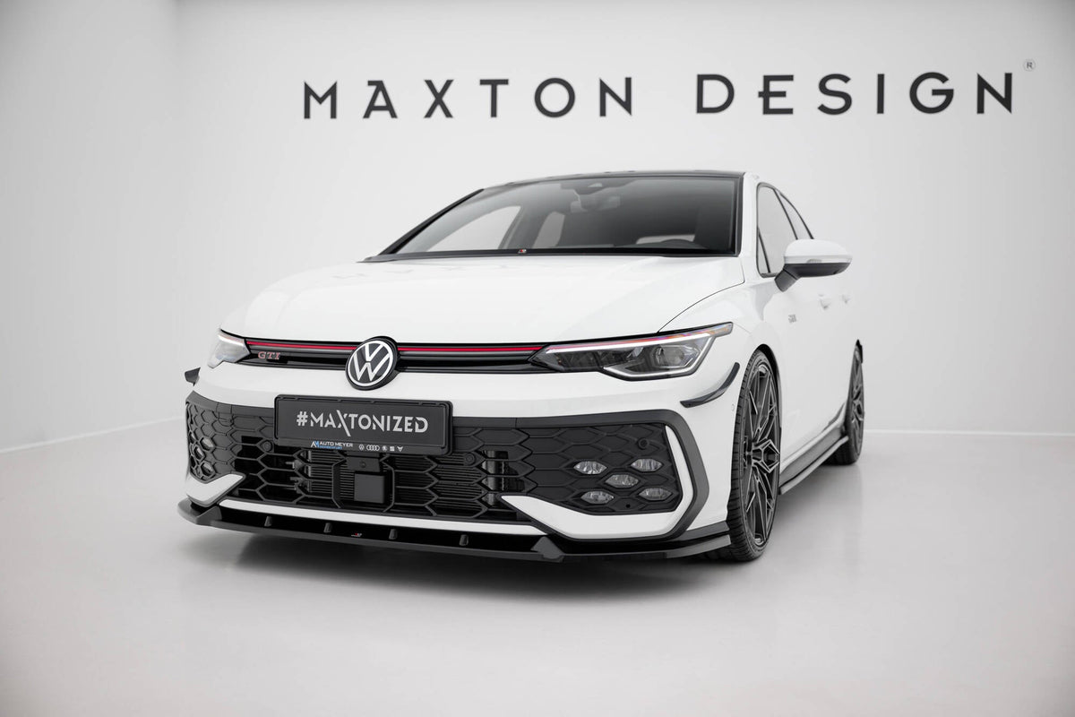 Maxton Design - Frontlippe V2 für VW Golf GTI / GTE / R - Line Mk8 Facelift - Aerowerk.