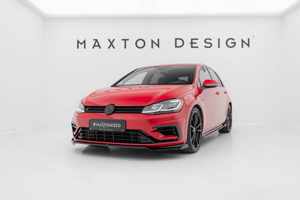 Maxton Design - Frontlippe V2 für VW Golf R / R - Line Mk7 Facelift - Aerowerk.