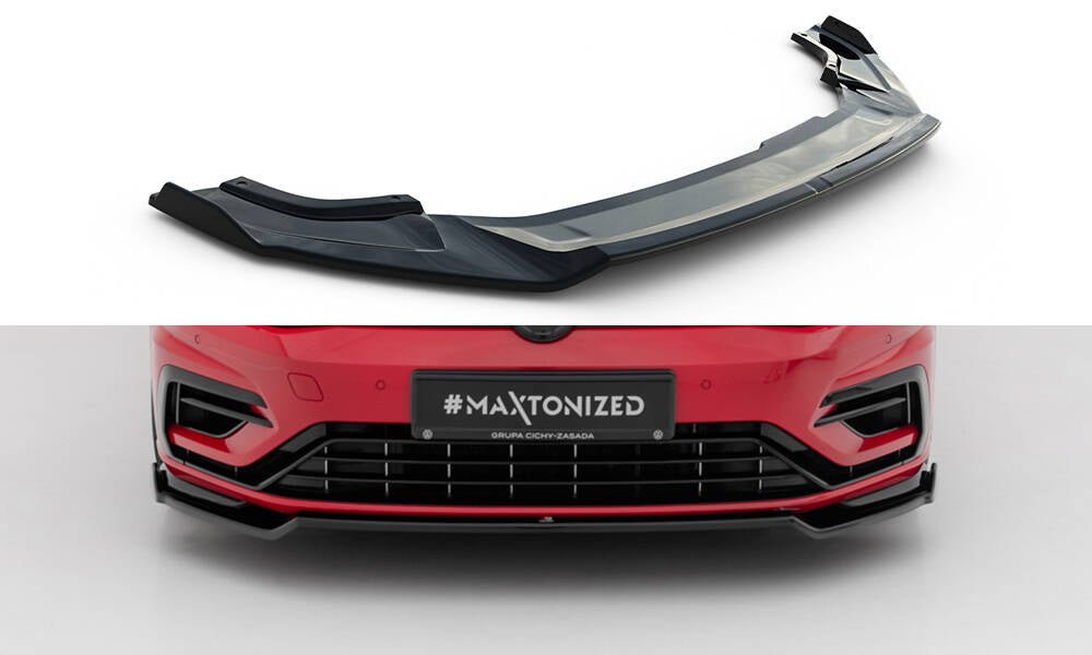 Maxton Design - Frontlippe V2 für VW Golf R / R - Line Mk7 Facelift - Aerowerk.