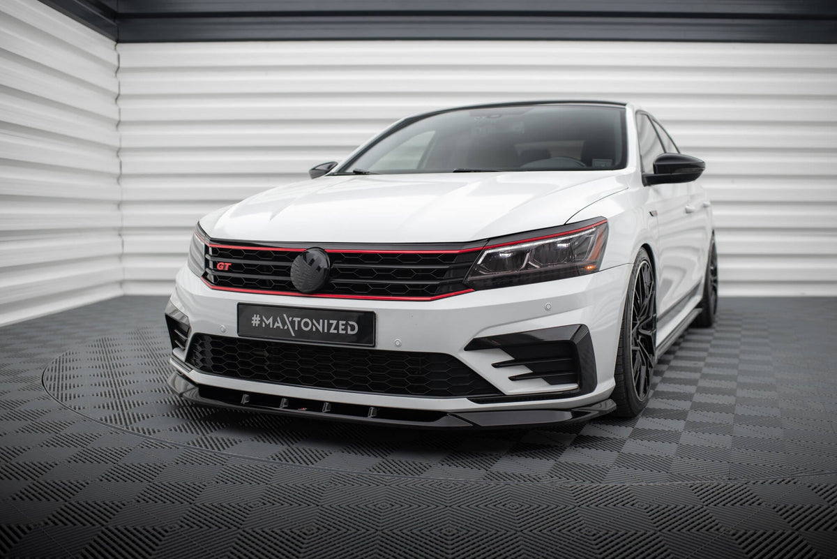 Maxton Design - Frontlippe V2 für VW Passat GT B8 Facelift USA - Aerowerk.