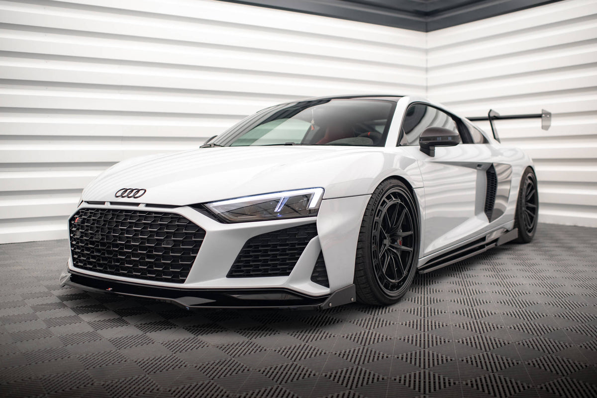 Maxton Design - Frontlippe V3 + Flaps für Audi R8 Mk2 Facelift - Aerowerk.