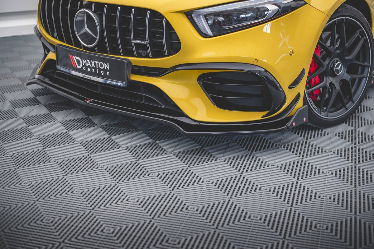 Maxton Design - Frontlippe V3 + Flaps für Mercedes - AMG A 45 S Aero Pack W177 - Aerowerk.