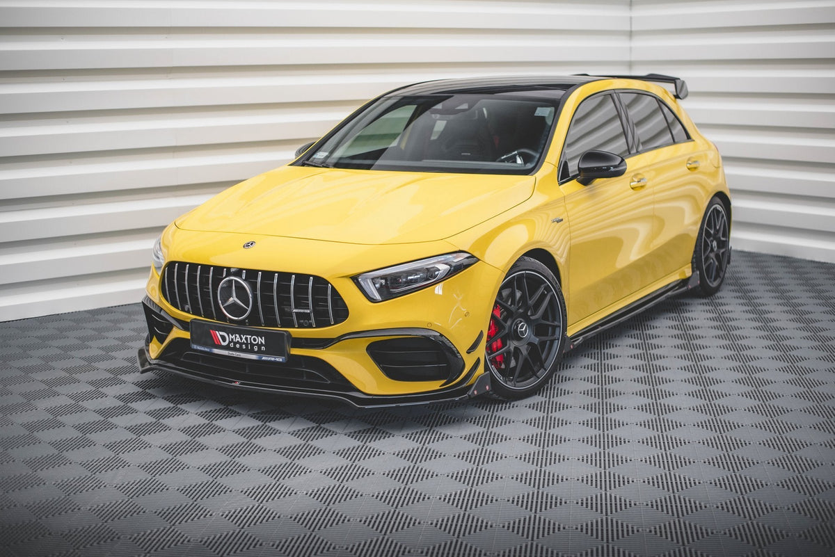 Maxton Design - Frontlippe V3 + Flaps für Mercedes - AMG A 45 S Aero Pack W177 - Aerowerk.