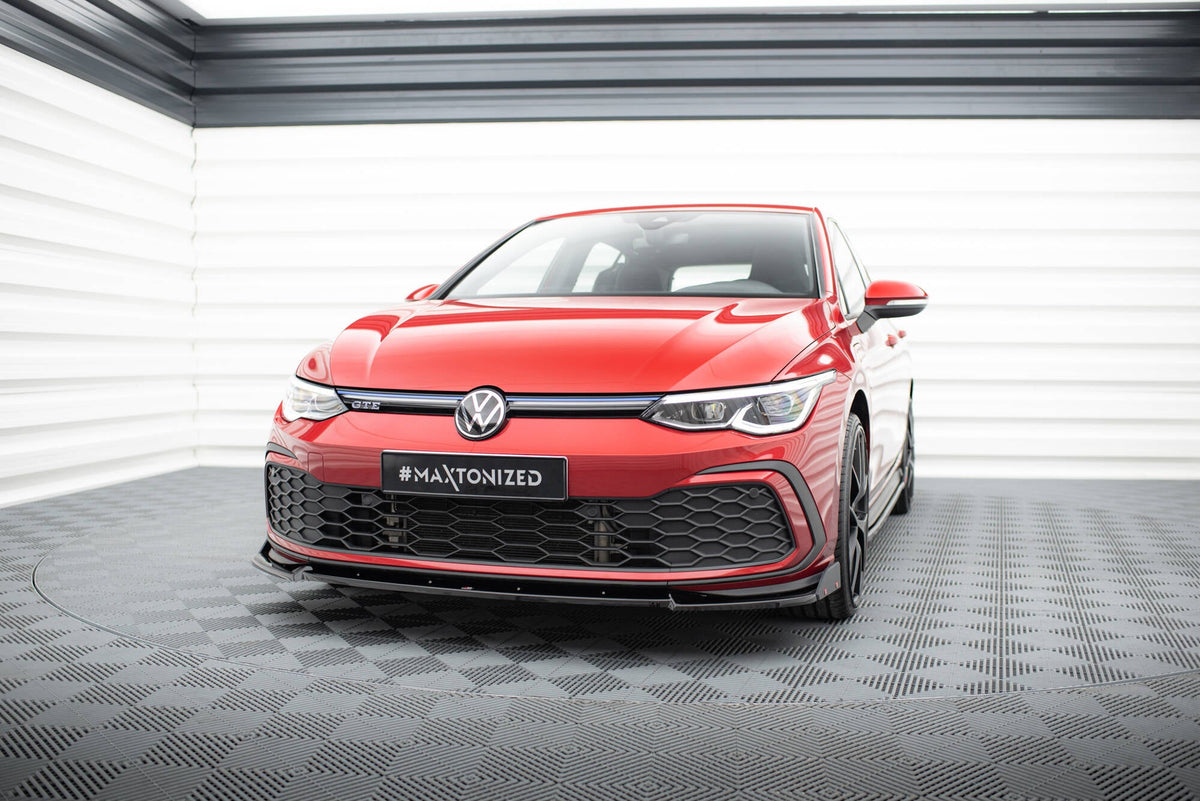 Maxton Design - Frontlippe V3 + Flaps für VW Golf GTI / GTE / GTD / R - Line Mk8 - Aerowerk.
