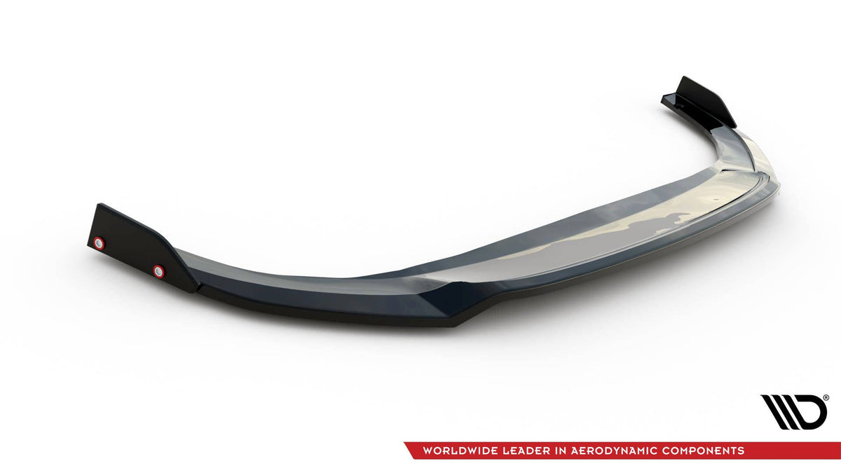 Maxton Design - Frontlippe V3 + Flaps für VW Golf GTI / GTE / R - Line Mk8 Facelift - Aerowerk.