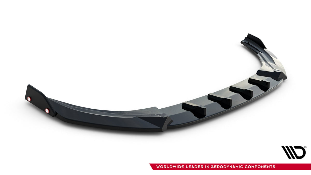 Maxton Design - Frontlippe V3 + Flaps für VW Golf R Mk8 Facelift - Aerowerk.
