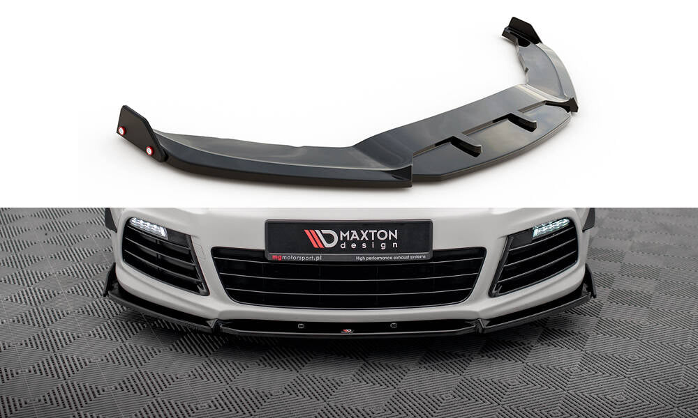 Maxton Design - Frontlippe V3 + Flaps für VW Scirocco R Mk3 - Aerowerk.