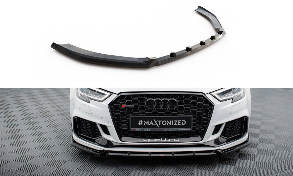 Maxton Design - Frontlippe V3 für Audi RS3 Limousine 8V Facelift - Aerowerk.