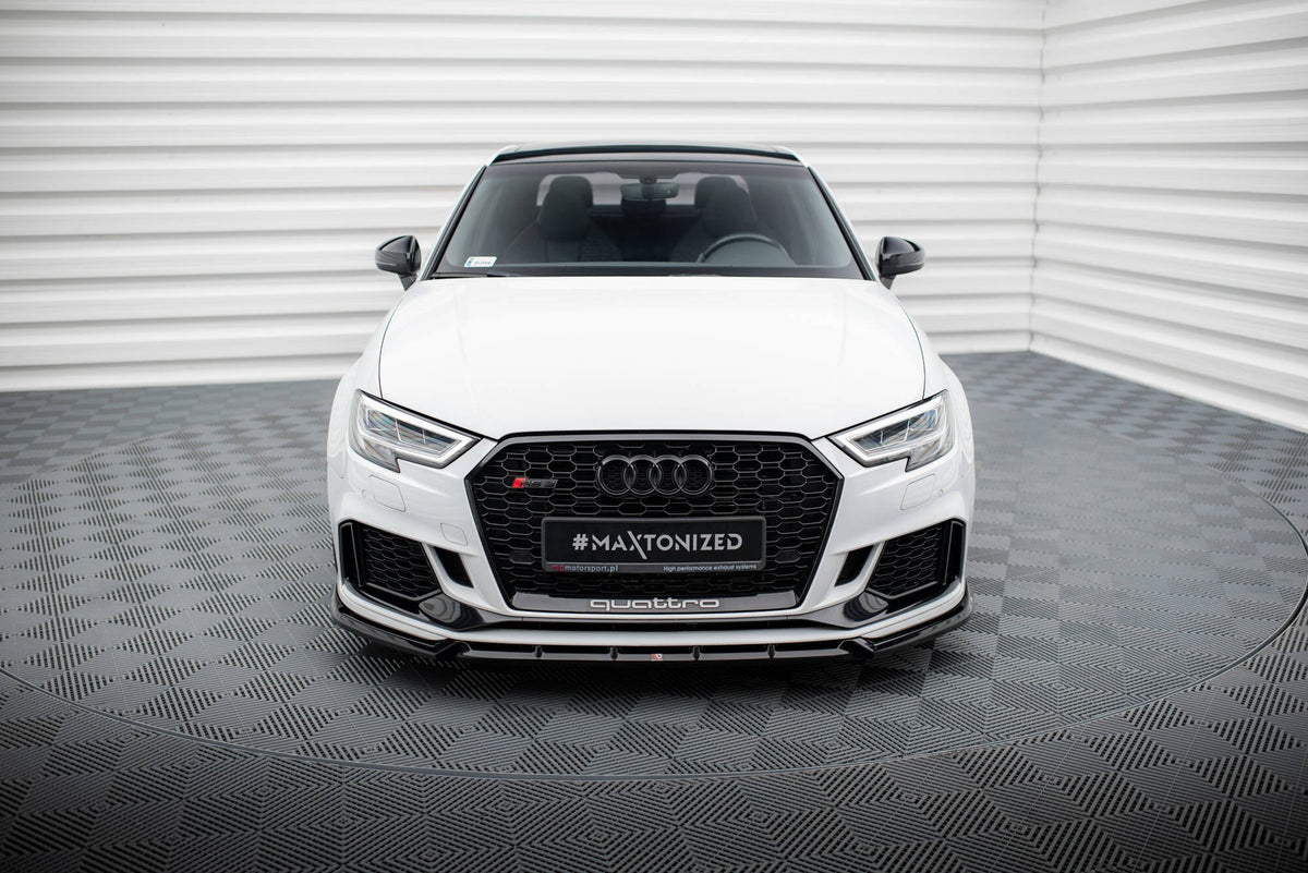 Maxton Design - Frontlippe V3 für Audi RS3 Limousine 8V Facelift - Aerowerk.