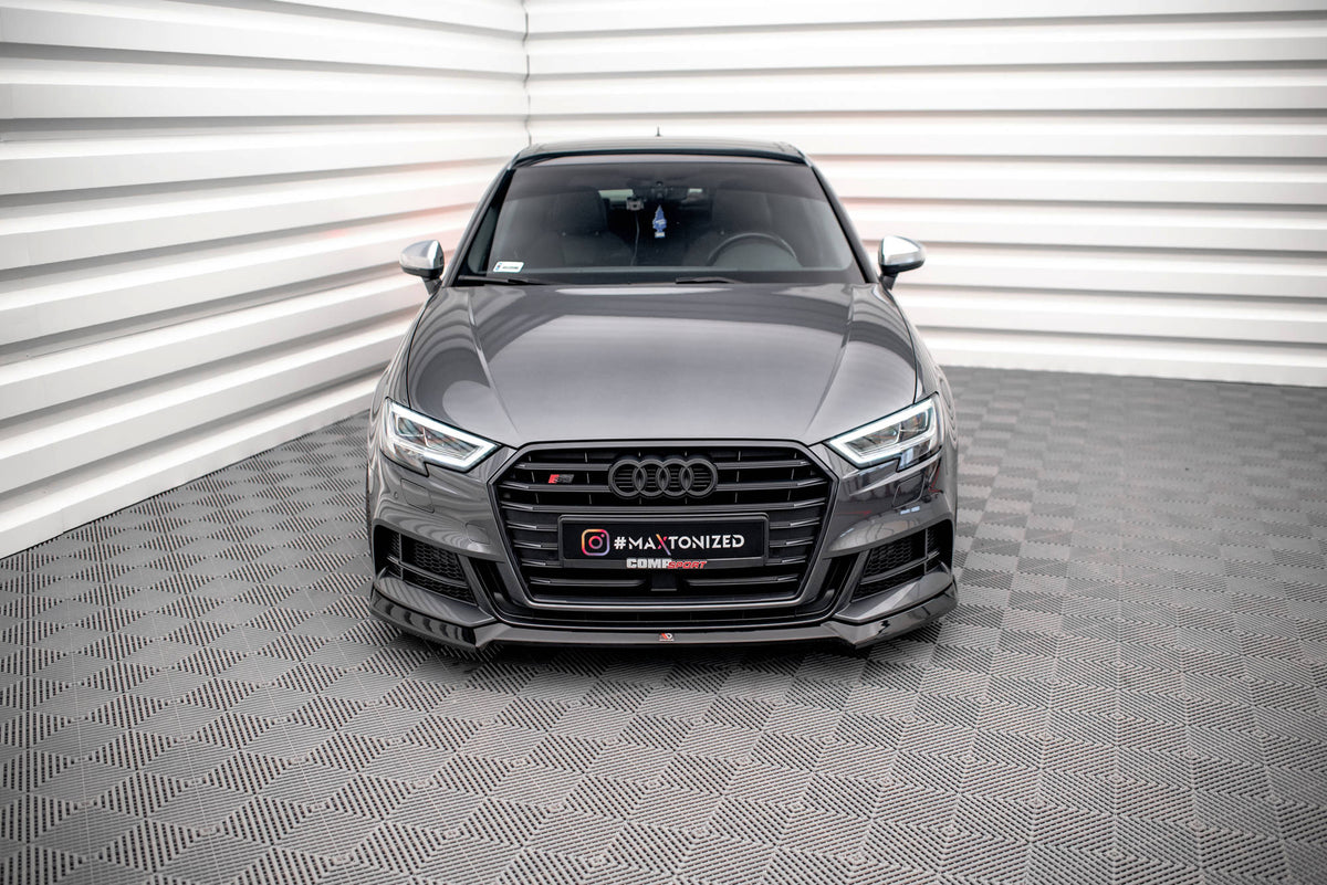 Maxton Design - Frontlippe V3 für Audi S3 / A3 S - Line Sportback 8V Facelift - Aerowerk.