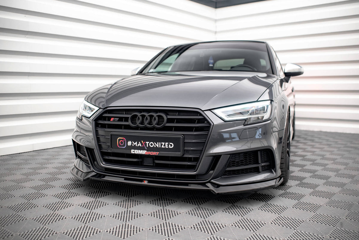 Maxton Design - Frontlippe V3 für Audi S3 / A3 S - Line Sportback 8V Facelift - Aerowerk.