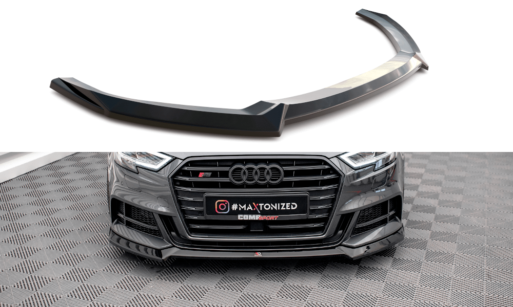 Maxton Design - Frontlippe V3 für Audi S3 / A3 S - Line Sportback 8V Facelift - Aerowerk.