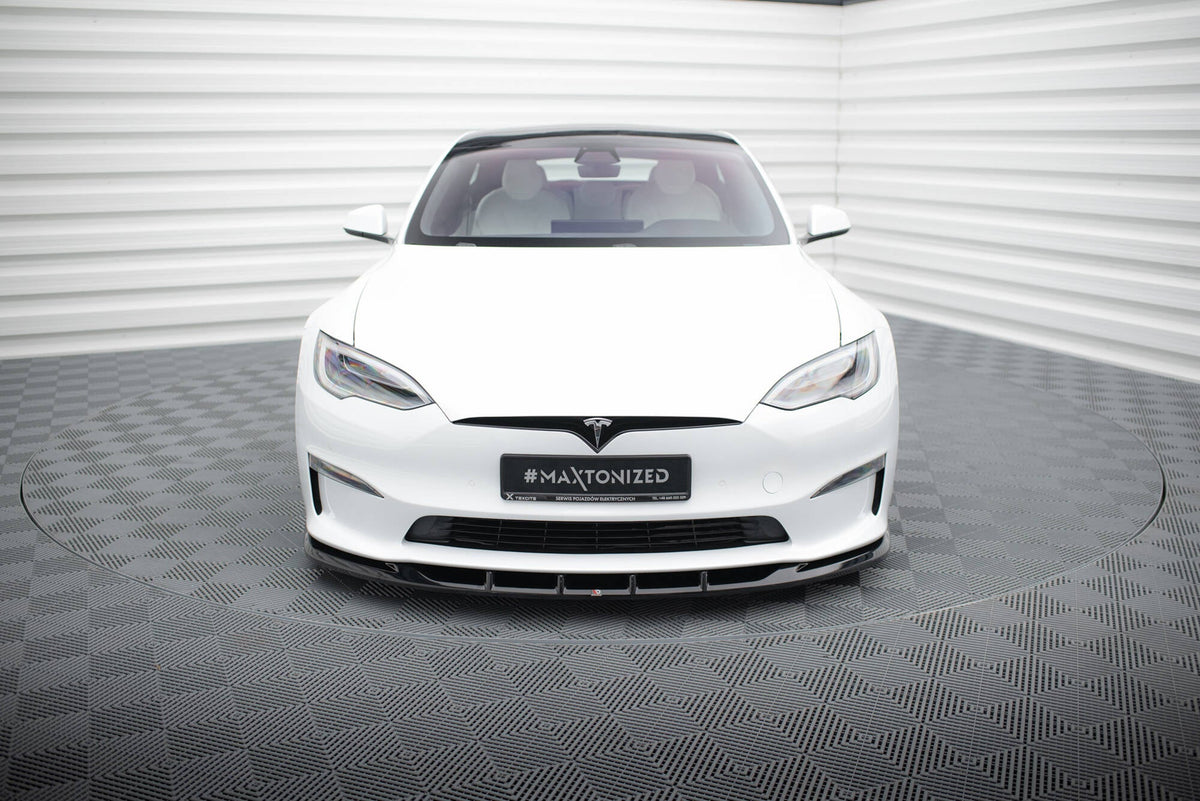Maxton Design - Frontlippe V3 für Tesla Model S Plaid Mk1 Facelift - Aerowerk.