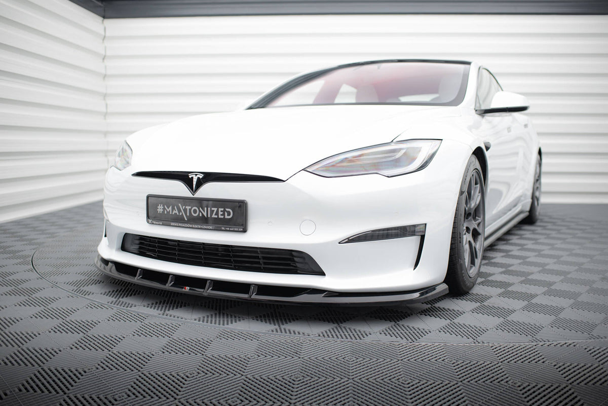 Maxton Design - Frontlippe V3 für Tesla Model S Plaid Mk1 Facelift - Aerowerk.