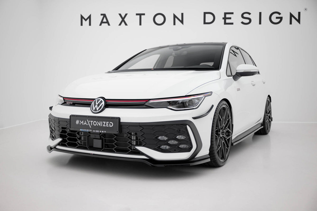 Maxton Design - Frontlippe V3 für VW Golf GTI / GTE / R - Line Mk8 Facelift - Aerowerk.