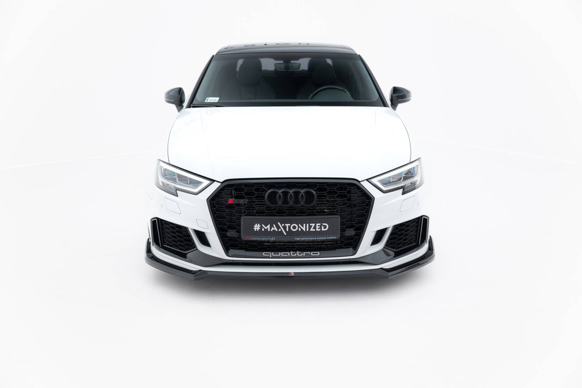 Maxton Design - Frontlippe V4 für Audi RS3 Limousine 8V Facelift - Aerowerk.