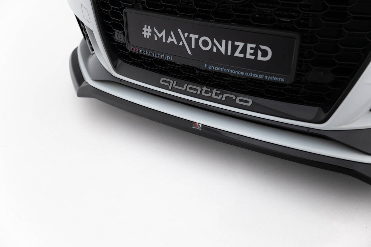 Maxton Design - Frontlippe V4 für Audi RS3 Limousine 8V Facelift - Aerowerk.