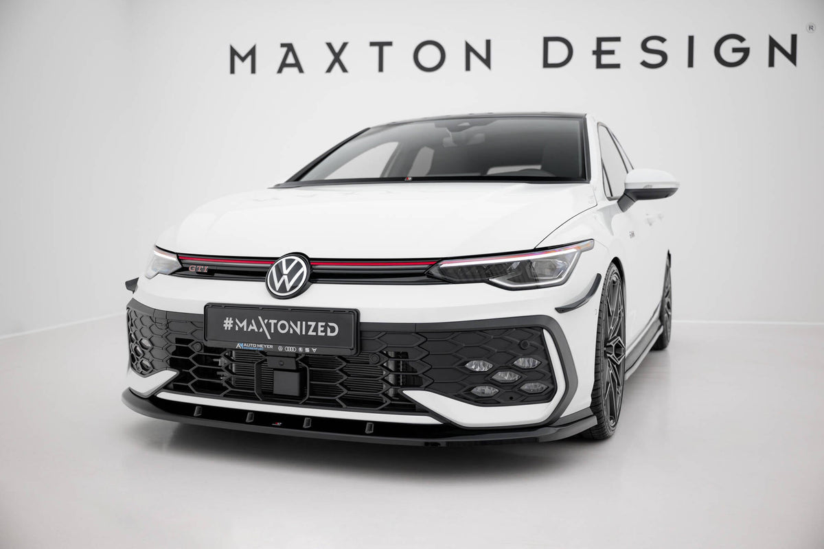 Maxton Design - Frontlippe V5 für VW Golf GTI / GTE / R - Line Mk8 Facelift - Aerowerk.