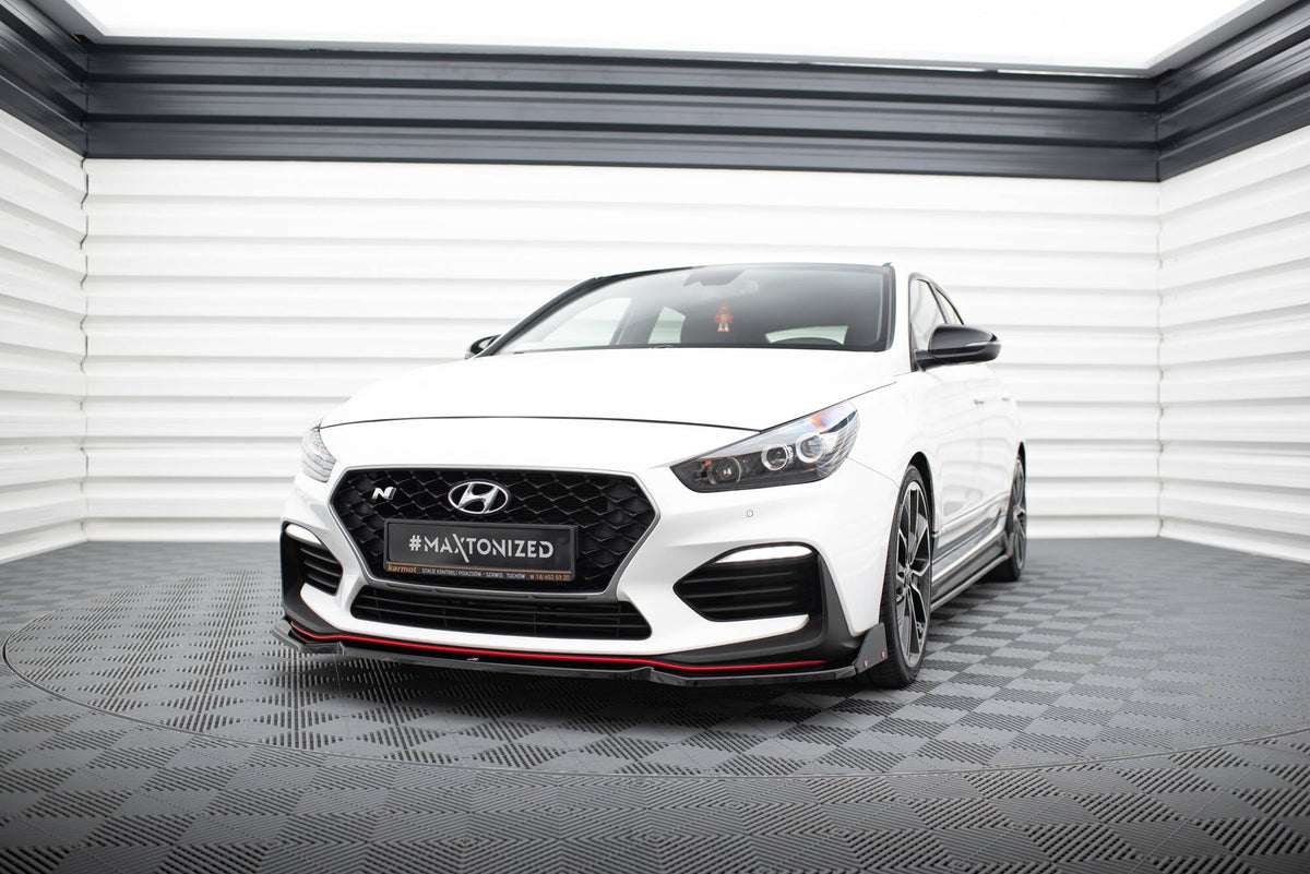 Maxton Design - Frontlippe V6 + Flaps für Hyundai I30 N Mk3 Hatchback/Fastback - Aerowerk.