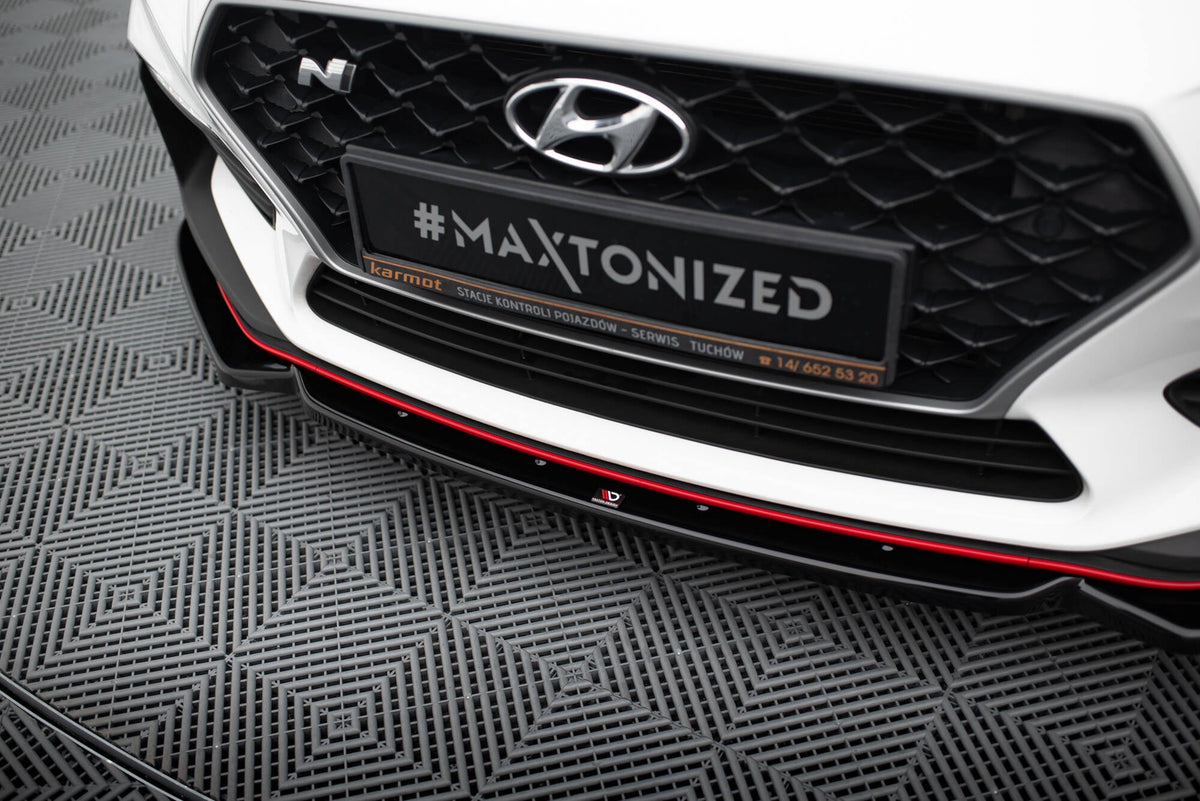Maxton Design - Frontlippe V6 + Flaps für Hyundai I30 N Mk3 Hatchback/Fastback - Aerowerk.