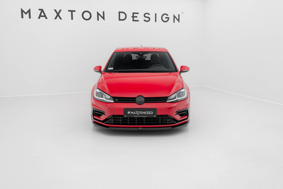 Maxton Design - Frontlippe V6 für VW Golf R / R - Line Mk7 Facelift - Aerowerk.