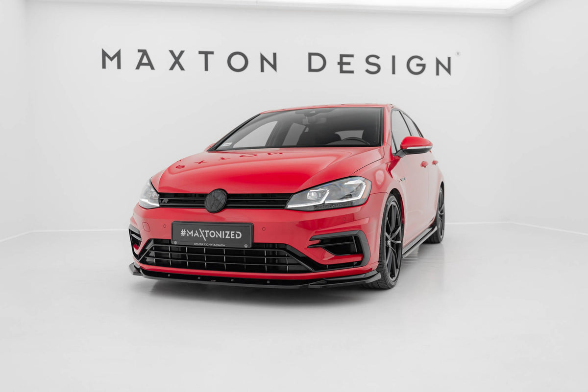 Maxton Design - Frontlippe V9 für VW Golf R / R - Line Mk7 Facelift - Aerowerk.