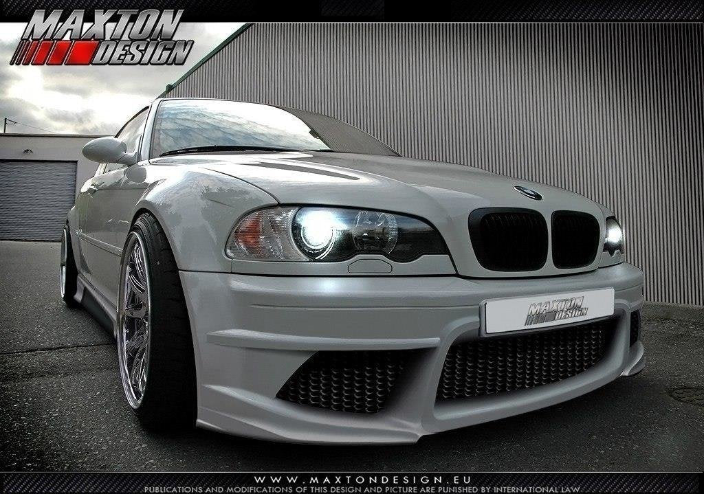 Maxton Design - Frontstoßstange für BMW 3er E46 Limousine - Aerowerk.