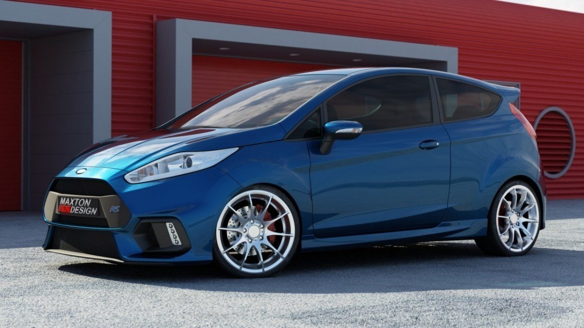 Maxton Design - Frontstoßstange passend für FORD FIESTA MK7 NACHFL (FOCUS RS 2015 LOOK) mit LED - Aerowerk.