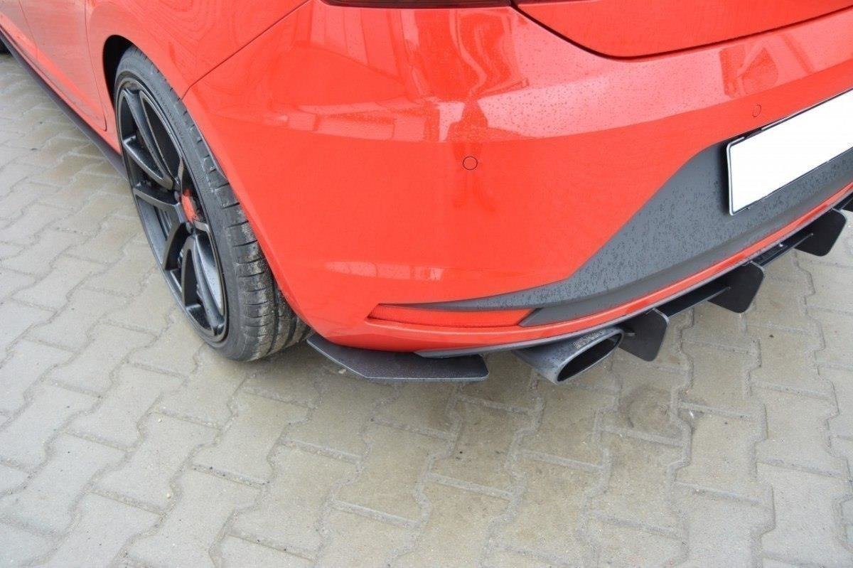 Maxton Design - für SEAT LEON III CUPRA Diffusor Heck Ansatz für Diffusor für & Heck Ansatz Flaps Diffusor für - Aerowerk.
